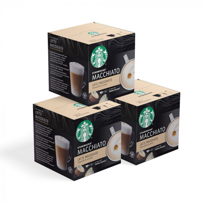 Starbucks Latte Macchiato Dolce Gusto Coffee Capsule With Coffee and Milk