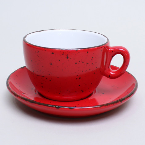 Filiżanka do kawy Inker Iris Dots Red, 170 ml