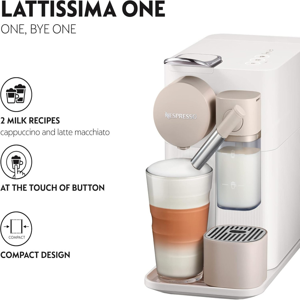 Nespresso Lattissima One EN510W Coffee Pod Machine (DeLonghi
