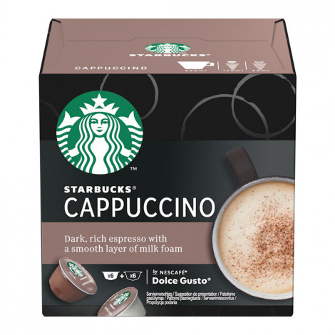 Set med kaffekapslar kompatibla med NESCAFÉ® Dolce Gusto® Starbucks ”Cappuccino”, 3 x 6 + 6 st.