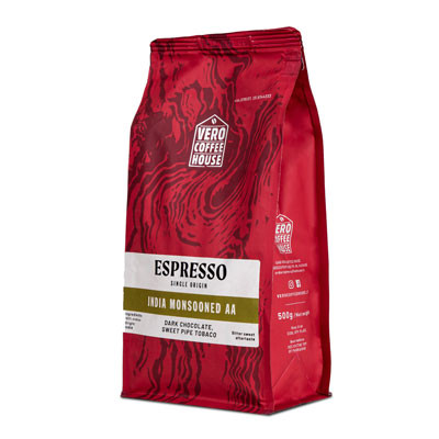 Coffee beans Vero Coffee House India Monsooned, 500 g