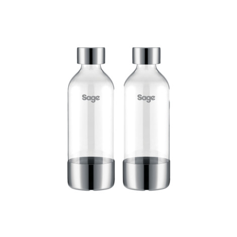 Sage the InFizz™ SCA001BSS Wassersprudler Flaschen 2er Set – 1 L