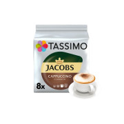 Kavos kapsulės Tassimo Cappuccino Classico (Bosch Tassimo kapsuliniams aparatams), 8 + 8 vnt.