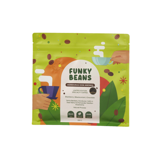 Kawa ziarnista specialty Funky Beans Honduras Don Andres COE#4, 200 g