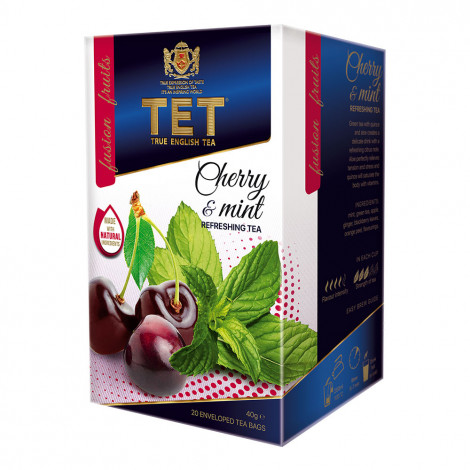 Tee True English Tea Cherry & Mint, 20 tk.