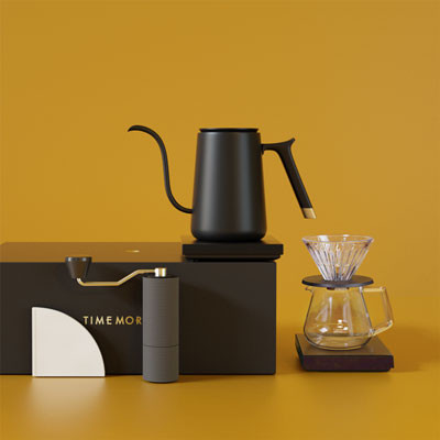 Coffee brewing set TIMEMORE C2 Advanced Pour Over (Black)