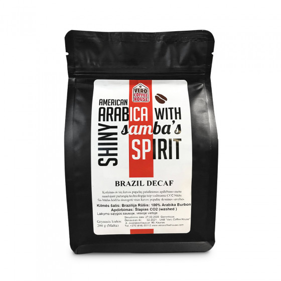 Malta kava Vero Coffee House „Brazil Decaf“, 200 g Malta kava Vero Coffee House „Brazil Decaf“, 200 g