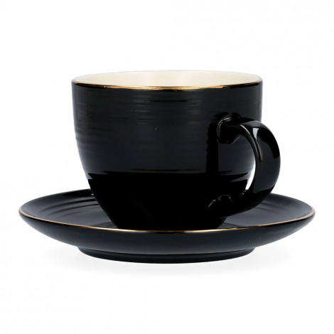 Cup with a saucer Homla Ellie Black, 230 ml
