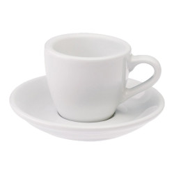 Чашка с блюдцем Loveramics «Egg White» Espresso, 80 мл