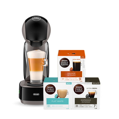 Nescafé® Dolce Gusto® Infinissima Touch EDG268.GY + 48 kaffekapslar present