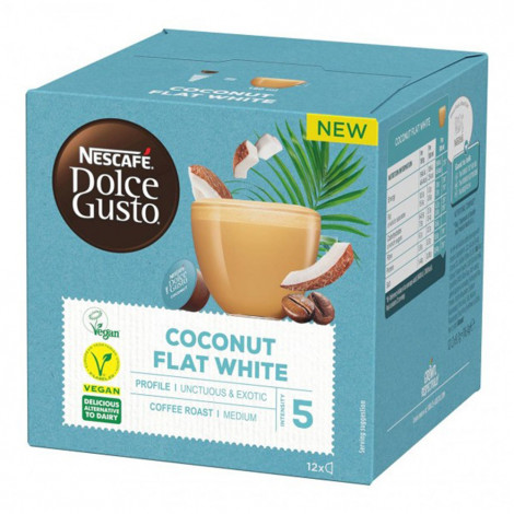 Kavos kapsulės Dolce Gusto® aparatams NESCAFÉ Dolce Gusto „Coconut Flat White“, 12 vnt.