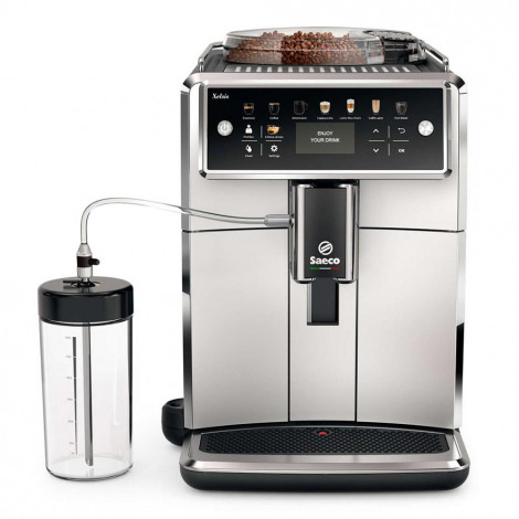 Saeco Xelsis SM7581/00 – Volautomatische koffiemachine bonen, Zwart&Zilver