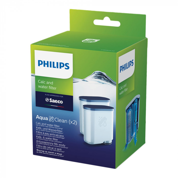 Philips Filtre Aquaclean CA6903, Lot de 4 filtres à eau