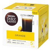 Capsules de café compatibles avec Dolce Gusto® NESCAFÉ Dolce Gusto Grande Extra Crema, 16 pièces.