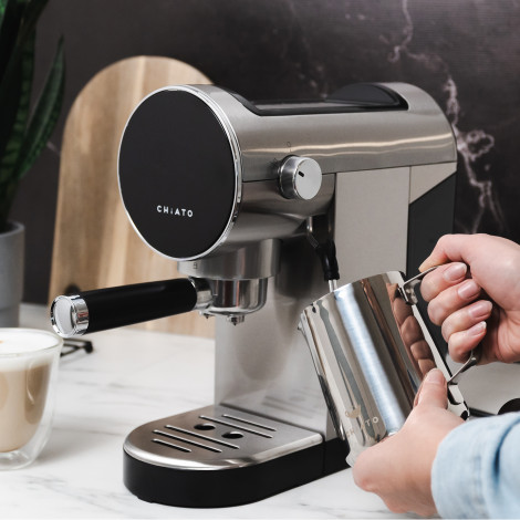 CHiATO Luna Style Espresso Coffee Machine – Silver