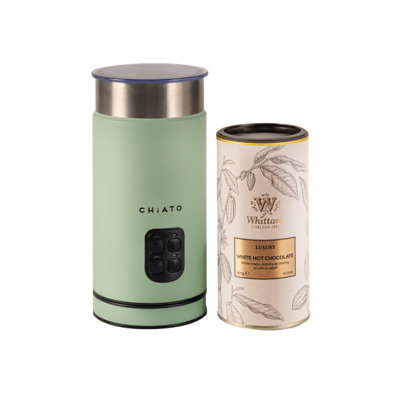 Zestaw spieniacza do mleka CHiATO milkPLAY i gorącej czekolady Whittard of Chelsea Luxury White