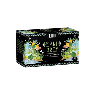 Black tea ETNO Earl Grey, 20 pcs.