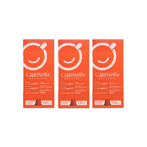 Coffee capsules for Nespresso® machines Caprisette Belgique, 3 x  10 pcs.