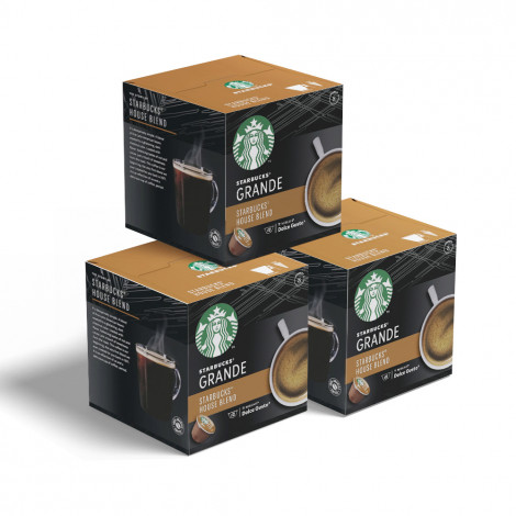 Lot de capsules de café compatibles avec Dolce Gusto® Starbucks “House Blend Grande”, 3 x 12 pcs.