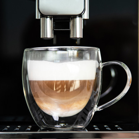Kahvikaveri Cappuccino-lasi kahvalla, 240 ml