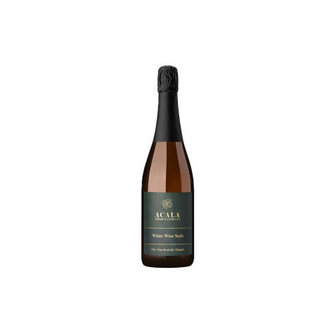 Ekologisk fin mousserande fermenterad te-dryck ACALA Premium Kombucha White Wine Style, 750 ml