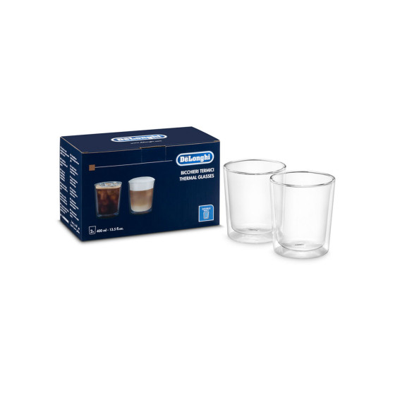 Thermal Glasses For Hot And Cold Drinks De'Longhi, 2 X 400 Ml