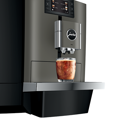 Ekspres automatyczny JURA X10c Dark Inox (EA) – do biura, czarny/szary