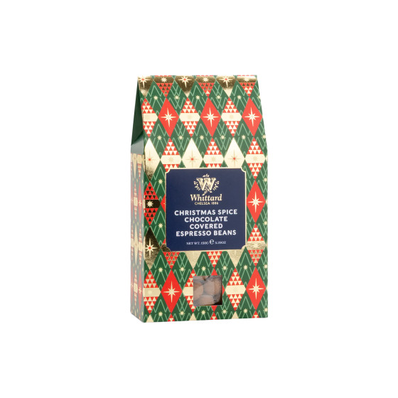 Whittard of Chelsea Christmas Spice chokladöverdragna kaffebönor, 150 g