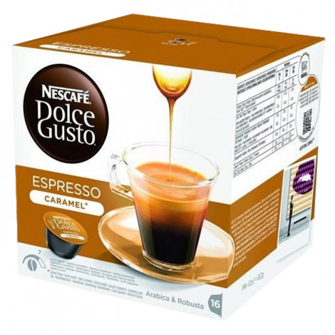 Kafijas kapsulas Dolce Gusto® automātiem NESCAFÉ Dolce Gusto “Espresso Caramel”, 16 gab.