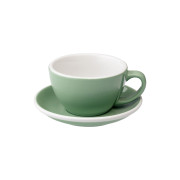 Café Latte cup with a saucer Loveramics Egg Mint, 300 ml