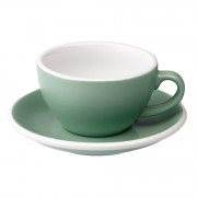 Cappuccino-kopp med ett underlägg Loveramics ”Egg Mint”