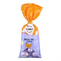Šokolādes konfektes Galler Small Easter Eggs Bag (White Praline), 112 g