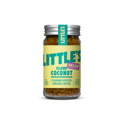 Cafeïnevrije gearomatiseerde oploskoffie Little’s Decaf Island Coconut, 50 g