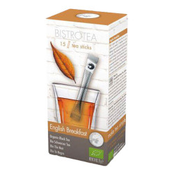 Ekologiška juodoji arbata Bistro Tea „English Breakfast“, 15 vnt.