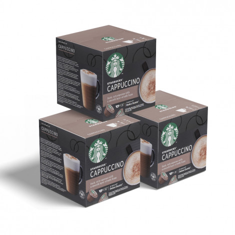 Lot de capsules de café compatibles avec NESCAFÉ® Dolce Gusto® Starbucks “Cappuccino”, 3 x 6 + 6 pcs.