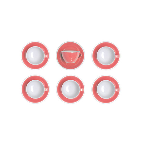 Cappuccino cup with a saucer Loveramics Egg Berry, 200 ml, 6 pcs.