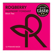 Svart te Roqberry Raspberry Fondant, 12 st.
