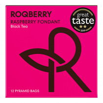 Zwarte thee Roqberry Raspberry Fondant, 12 pcs.