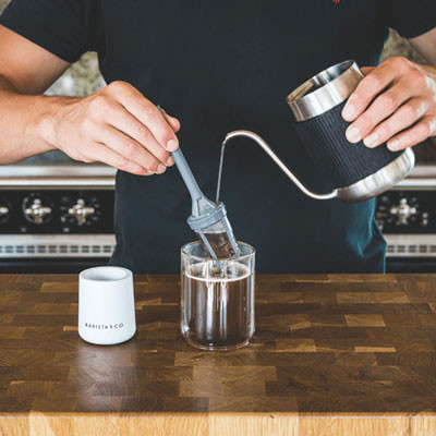 Kaffee und Tee-Ei Barista & Co „Brew It Stick Charcoal / Stainless Steel Mesh“