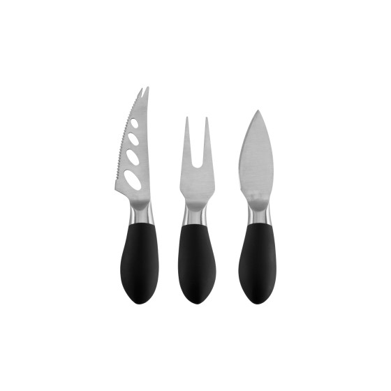 Asa Selection Mio Black set med 3 ostknivar