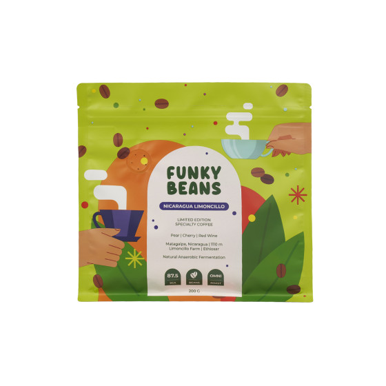 Kawa ziarnista specialty Funky Beans Nicaragua Limoncillo, 200 g