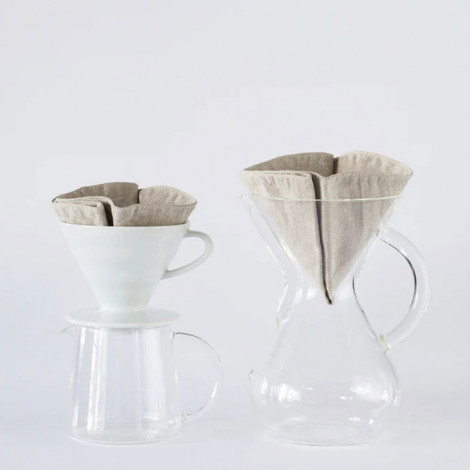 Filtre en lin réutilisable pour cafetières Chemex Crooked Nose & Coffee Stories