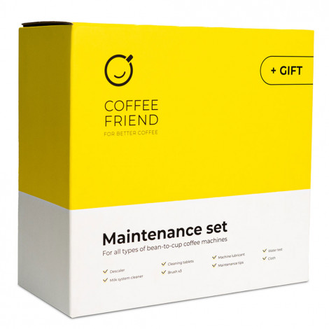Universal maintenance set for bean-to-cup coffee machines Coffee Friend For Better Coffee