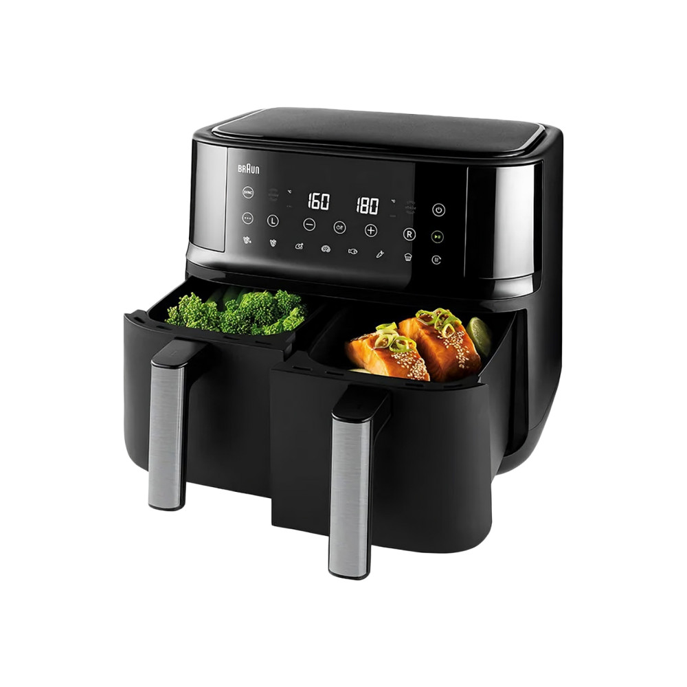 ROMMELSBACHER FRH 1500 heteluchtfriteuse, 5 liter voor 800 g friet, stille werking, 5 programma
