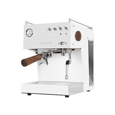 Ascaso Steel Duo PID White&Wood – Espresso Coffee Machine, Pro for Home