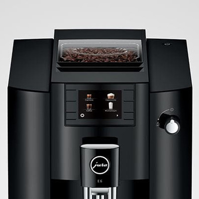 JURA E6 Piano Black EC automatinis kavos aparatas – juodas