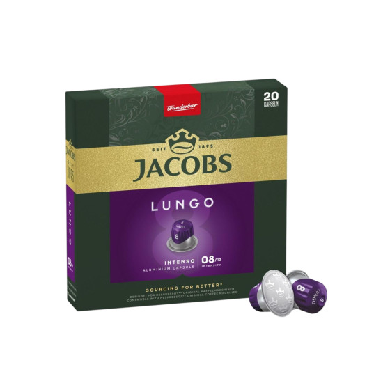 Jacobs Lungo Intenso kaffekapslar till Nespresso®-maskiner, 20 st.