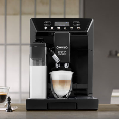 DeLonghi Eletta Cappuccino Evo ECAM46.860.B Bean to Cup Coffee Machine – Black