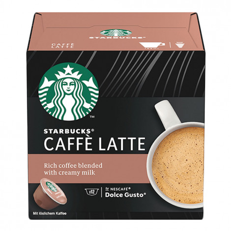 Kavos kapsulės NESCAFÉ® Dolce Gusto® aparatams Starbucks® Caffe Latte by Nescafé Dolce Gusto®, 12 vnt.