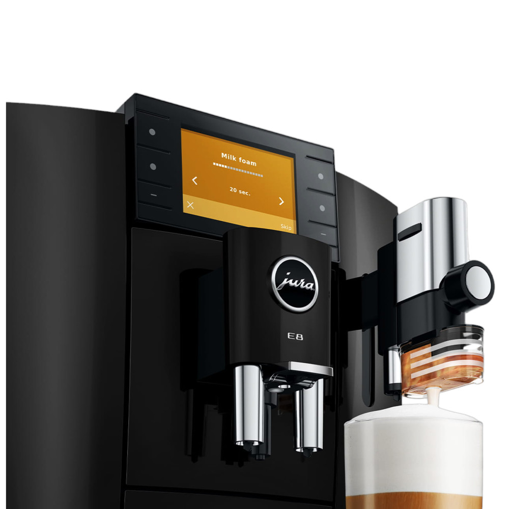JURA E8 Piano Black (ED) automatinis kavos aparatas - juodas